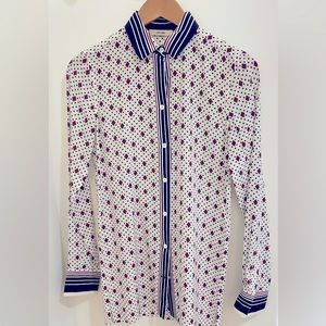 Celine, 70’s print silk blouse. Phoebe Philo era.